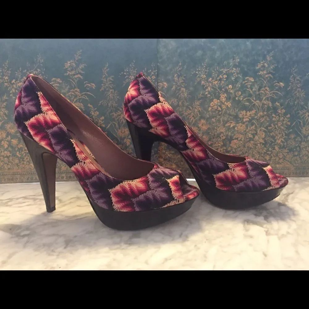 Missoni Knit Platform Heels  - Picture 3 of 5